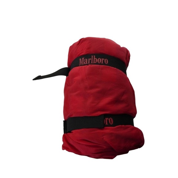 Marlboro Unlimited Red Nylon Drawstring Bag Pouch Travel Gear MCS88848 - Picture 4 of 8